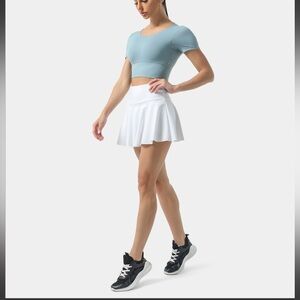 Halara 2-in-1 Cool Touch Pull-on Tennis Skirt High-waisted Built-in Shorts  NWOT